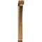 Ekena Millwork Thorton Slat Smooth Bracket w/ Offset Brace, Western Red Cedar, 5 1/2"W x 48"D x 48"H BKT0604X48X48THR06SWR - alternate 2